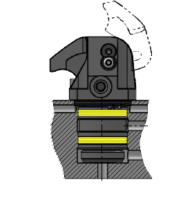 Einbauvariante DLSP Standard Spannarm ohne Deckel