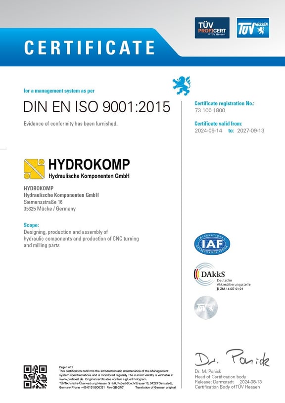 DIN EN ISO 90012015 Hydrokomp-EN