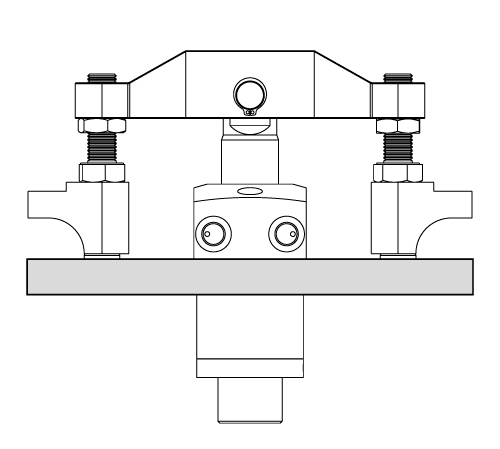 Standard double clamping arm example