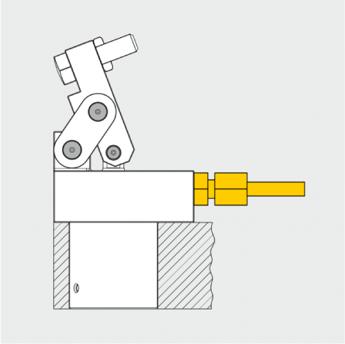 Lever clamping cylinder threaded connection g - Type A